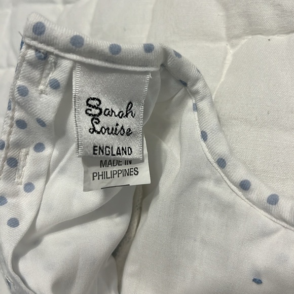 Sara Louis pastel blue polka dotted romper - Picture 5 of 7